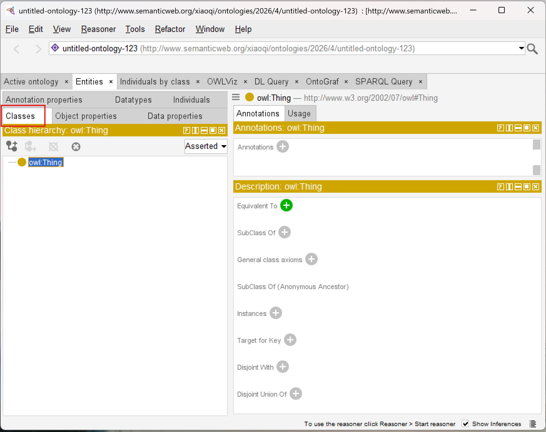 Classes Tab