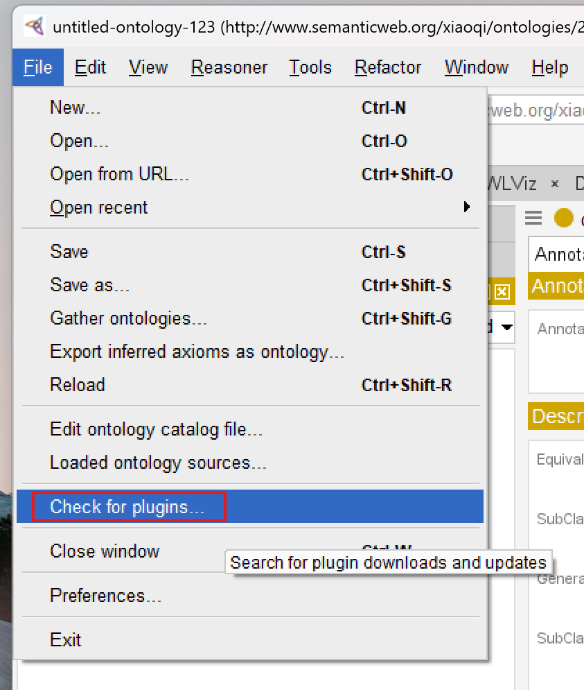 Plugin Menu
